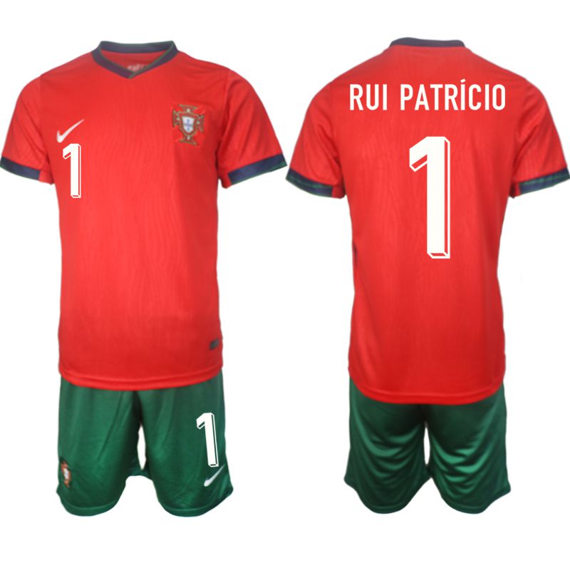 Men 2024-2025 Season Portugal home red #1 Soccer Jersey
